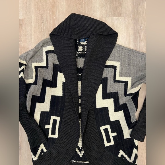 Ralph Lauren Blue Label L Open Face Cardigan AZTEC Western Cashmere/Silk/Wool - Picture 2 of 7